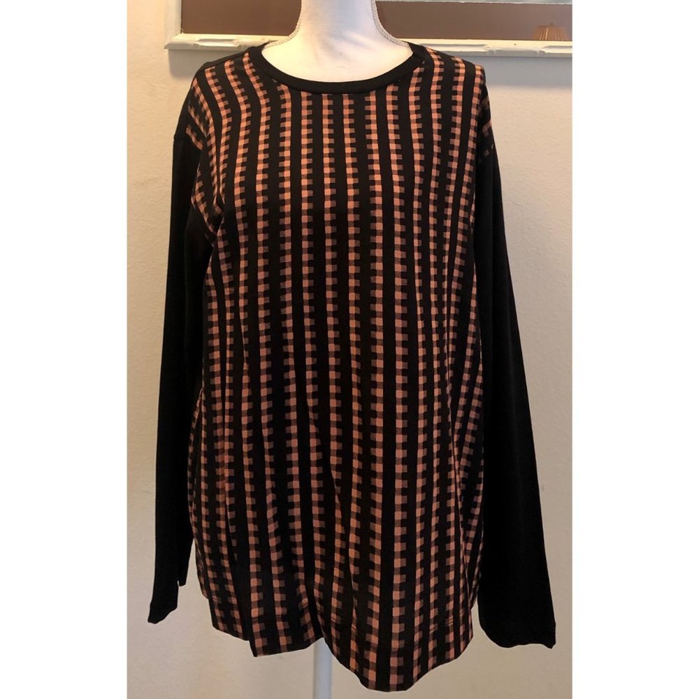 NWT. Dries Van Noten Silk&Cotton  Plaid Front Top